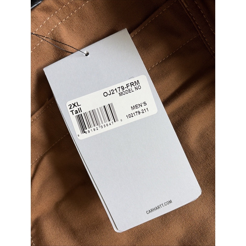Carhartt FR Full Swing Jacket Mens Flame Resistant Work Quick Duck Size 2XL TALL - Picture 4 of 9